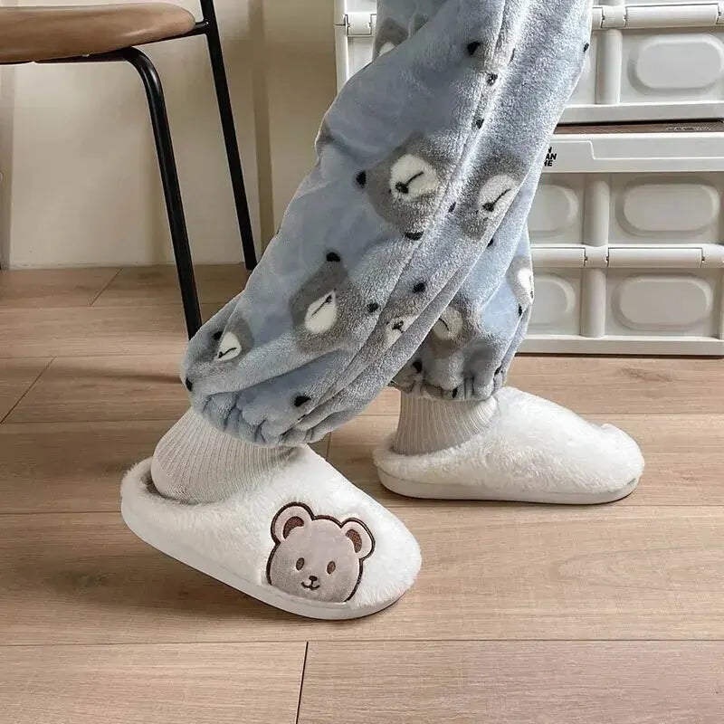 Bear Plush Fashion Slippers